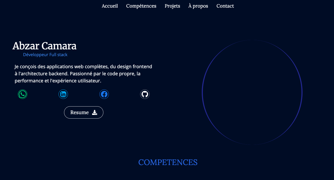 this project show the portfolio of my work